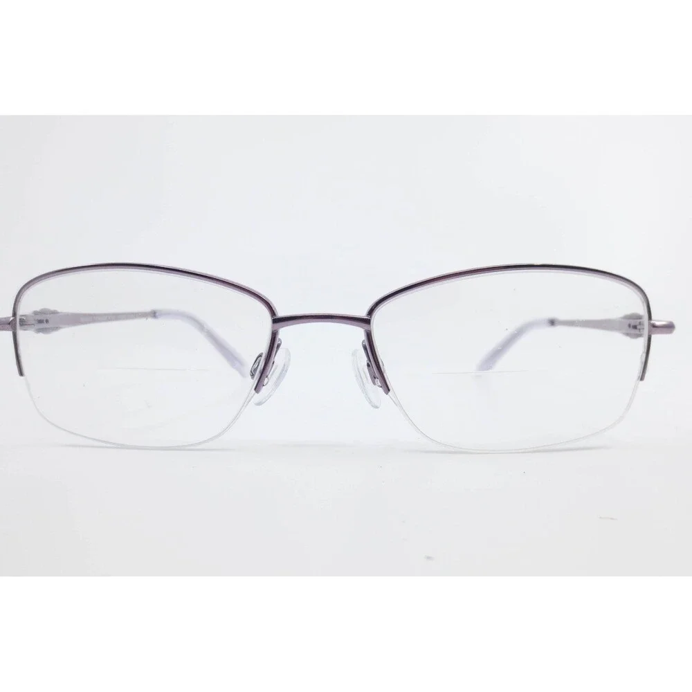 Runway Titanium RT827 Lilac Purple Semi-Rimless Eyeglasses Frames 52-17-135